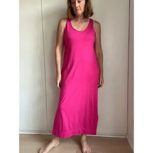 Michael Stars Pink Tank Dress Size Large Poolside Vacation Tropical Loungwear